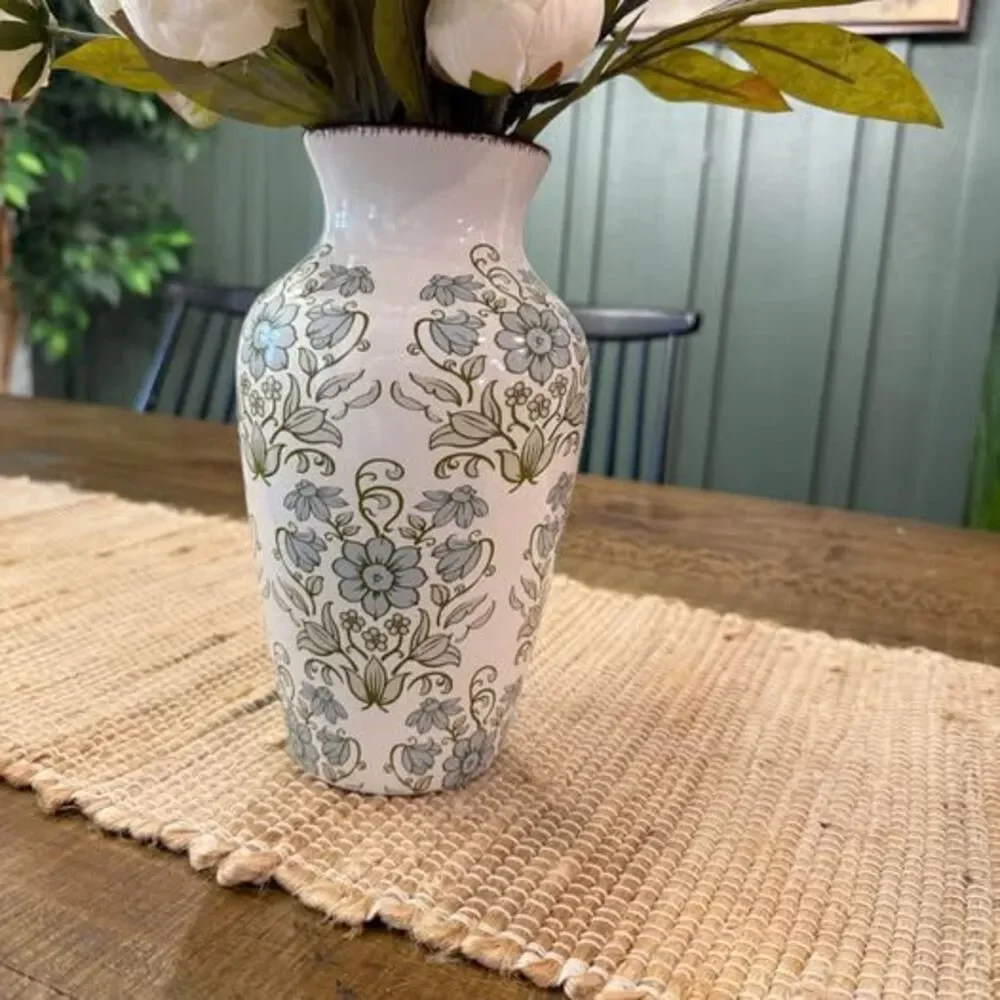 RARE VIRAL Michael's Ashland Peony Stems With Vase- 20 Blooms Viral Floral Decor